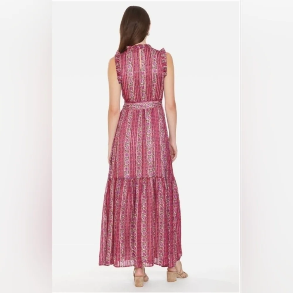 NEW MARIE OLIVER Alice Dress in Lychee Stripe Size L - Picture 5 of 10